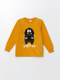 Bisiklet Yaka Polar Erkek ?ocuk Pijama Tak?m?