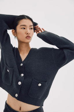 Cardigan con bolsillos