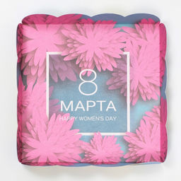 Цена за 5 шт. Коробка для печенья «С 8 Марта», 15×15×3 см