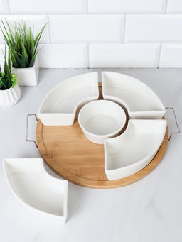 Менажница 5 предметов / KT333-1 /уп 6/ на подставке - Галеонтрейд фото 4