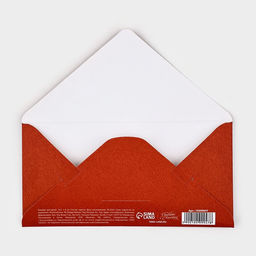 Цена за 5 шт. Конверт для денег на акварельном картоне Люблю тебя, сердечки, 16.5 х 8 см