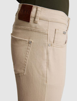 Bej Slim Fit Pamuk Kar___ml_ Jean Pantolon
