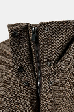 HERRINGBONE WOOL BLEND JACKET - Zara фото 8