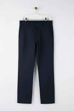 Lacivert Erkek Gabardin Dokulu Kumas Pantolon TMNAW26PL00026