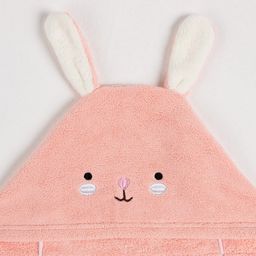 Полотенце с капюшоном Крошка Я, цвет розовый, 67х120 см, 100% п/э, 280 г/м2  фото 9