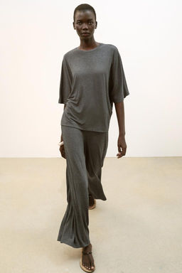 OVERSIZE FLOWING T-SHIRT - Zara фото 16