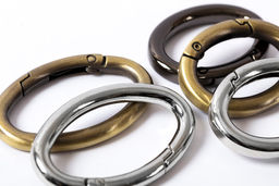 Фурнитура сумочная металл Gamma GH-329 Карабин овал 29х37 мм 10 шт. №01 под никель