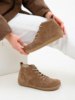 Босоногие ботинки EDART 210.NATAbr.Серо-коричневая замша/