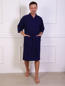 ХАЛАТ ДОМАШНИЙ КИМОНО ВК-СИН-50 - Ашматекс фото 2