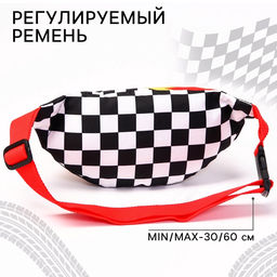 Сумка поясная детская для мальчика, 25×6×13 см, Тачки