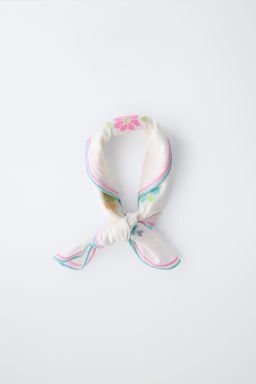 BANDANA FLORES PUNTO DE CRUZ / Multicolor