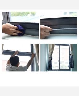 Москитная сетка на окно с крепёжной лентой на липучках 1,3*1,5 м 9046248 - Yiwu youda import & export co фото 2