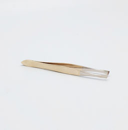 Zinger Пинцет для бровей скошенный / Standard 86079 HG, золотистый  фото 3