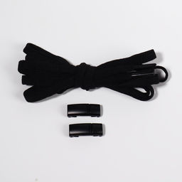 Шнурки для обуви, на магнитах, пара, с плоским сечением и фиксатором, 100 см, цвет чёрный - Onlitop фото 16