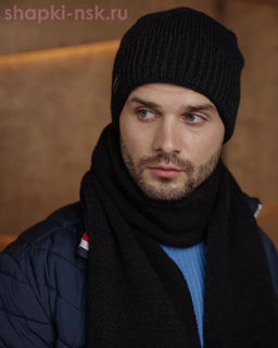 M 473 F 473 Комплект мужской флис (колпак+шарф)