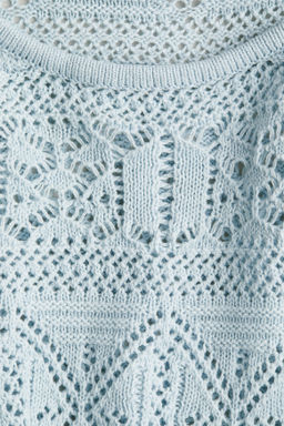 Top cropped en punto pointelle - H&m фото 2