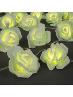 Гирлянда Нить 5 м с насадками Розы жёлтые, IP20, прозрачная нить, 20 LED, свечение тёплое белое, 220 В - Luazon lighting фото 15