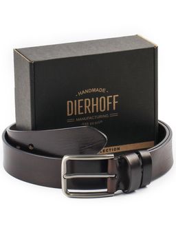 Мужской кожаный ремень Dierhoff ДРК 3054/1-40 Коричневый