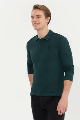 Мужской темно-зеленый базовый свитшот Неожиданная скидка в корзине