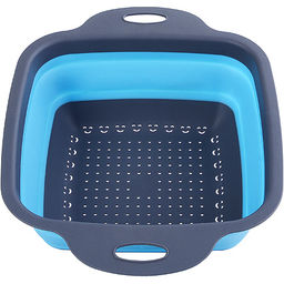 31490-2 Дуршлаг силикон с ручками, СИНИЙ.MB (х60) - Mayer&boch фото 4