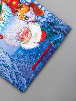 Цена за 2 шт. Пакет подарочный новогодний ламинированный, «Дед Мороз», 26×12×32 см