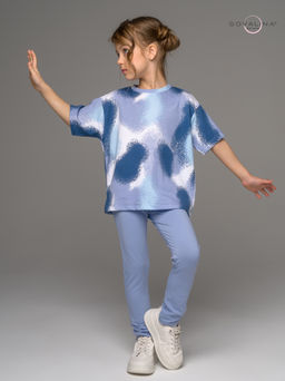 Костюм Мун краска индиго-голубой