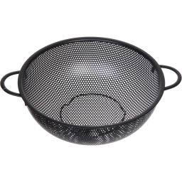 Дуршлаг металлический "Black" 25см с ручками