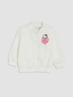 Hello Kitty Bask?l? K?z ?ocuk Fermuarl? Sweatshirt