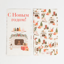Цена за 5 шт. Пакет без ручек «С Новым годом», 10×19×7 см