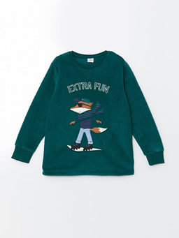 Bisiklet Yaka Polar Erkek ?ocuk Pijama ?st