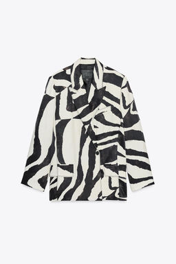 ZW COLLECTION ANIMAL PRINT BLAZER - Zara фото 8