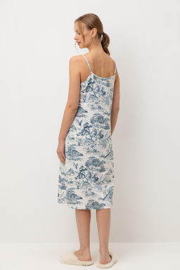 Е 10061/белая лилия,японский сад сорочка ночная жен - Very neat фото 3