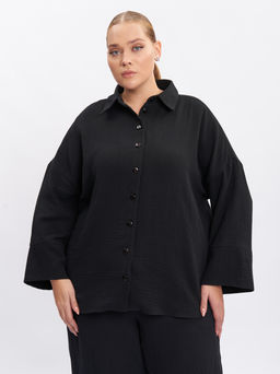 Блузка из муслина BL28501BLK01