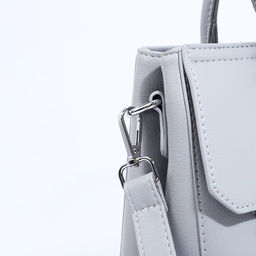 Сумка-тоут на молнии, наружный карман, цвет светло-серый - Simaland фото 5