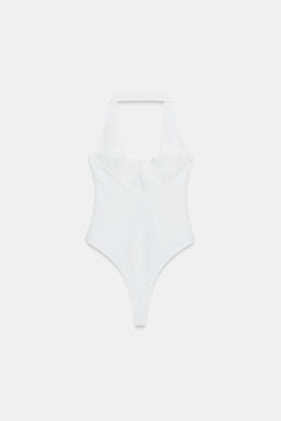 BODY HALTER PUNTO STRETCH / Blanco - Zara фото 6