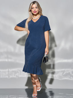 Платье 0421-1 синий топаз