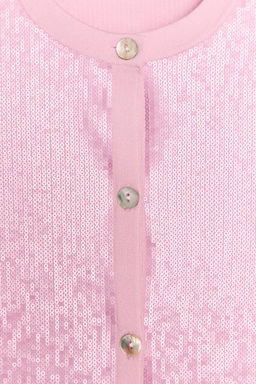 SEQUINNED KNIT CARDIGAN - Zara фото 6