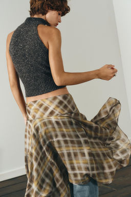 WOOL SLEEVELESS JUMPER WITH SIDE PLEATS - Zara фото 18