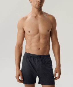 ATLANTIC 2BMB-003 Трусы боксеры Basic - набор 2 шт. графитовый  фото 3