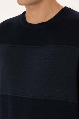 Erkek Regular Fit Bisiklet Yaka Lacivert Kazak - U.s. polo assn фото 7