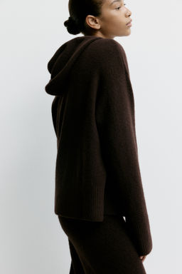 Chaqueta de punto con capucha y cremallera - H&m фото 5