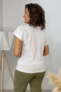 Футболка Rumoda 2062 белый/желтый  фото 4