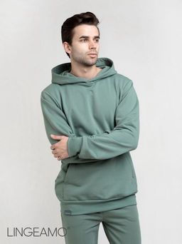 Мужской худи из футера LINGEAMO хаки ВК-33 (125)