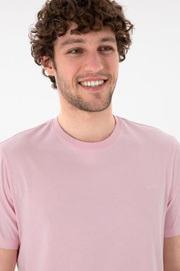 Erkek Regular Fit Bisiklet Yaka A__k Pembe Basic Ti__rt Sepette S_rpriz _ndirim - U.s. polo assn фото 3