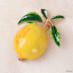 Брошь Лимон / 1886-4 /уп 24/
