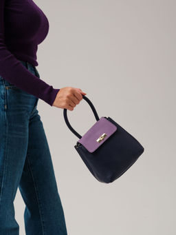 Сумка Deboro 30476 фиолетовый цветок