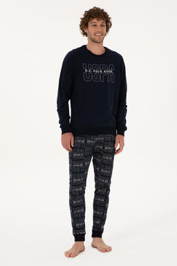 Erkek Lacivert Pijama Tak_m_ Sepette S_rpriz _ndirim - U.s. polo assn фото 4