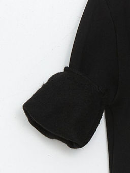 Bisiklet Yaka Bask?l? K?z ?ocuk Sweatshirt - Waikiki фото 3