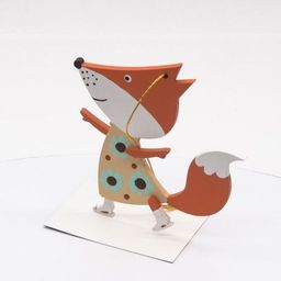 Елочные игрушки ручной работы - Лиса Фигуристка 310-2 - Idh фото 4