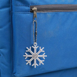 Цена за 4 шт. Светоотражающий элемент «Снежинка», 5.5×5 см, цвет белый